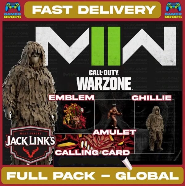 Call of Duty MW3 WARZONE ⭐ JACK LINKS FULL SET ⭐ GUARENTEED YETI GHILLIE SKIN! ⭐
